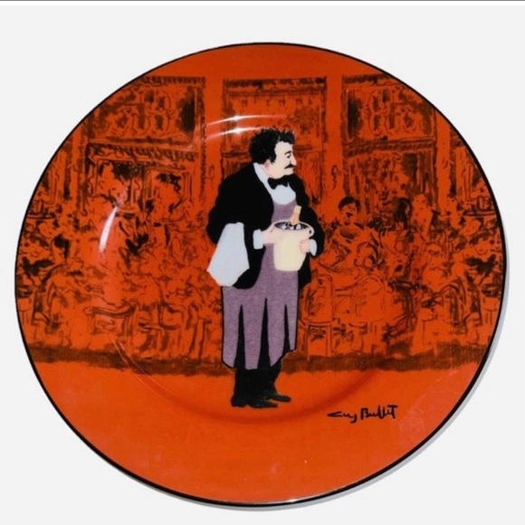 Williams Sonoma LES CHEFS GARÇONS Guy Buffet 8” Salad Dessert Plates Set Of 6 - Picture 4 of 9